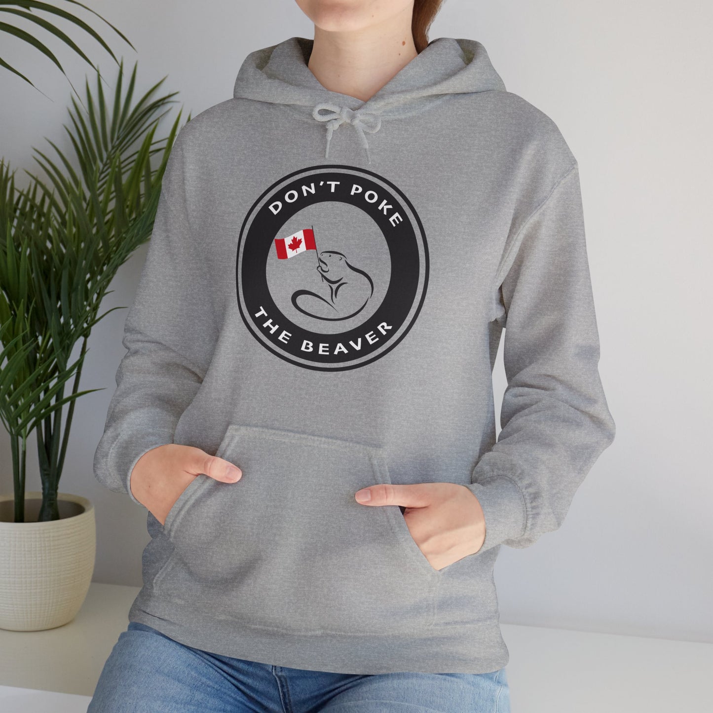 Don't Poke The Beaver Original Collection - Unisex Heavy Blend™ Hooded Sweatshirt - Don't Poke The Beaver Incorporated