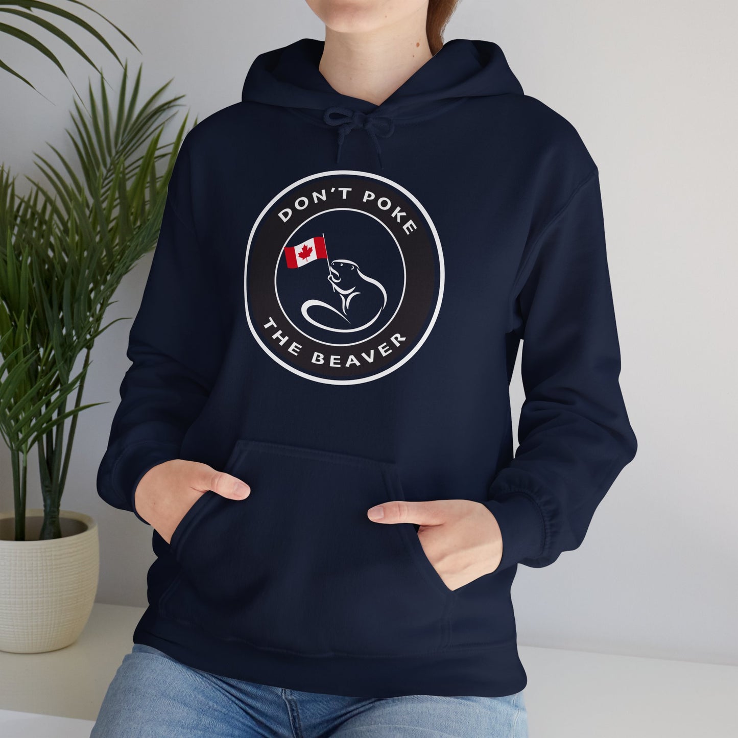 Don't Poke The Beaver Original Collection - Unisex Heavy Blend™ Hooded Sweatshirt - Don't Poke The Beaver Incorporated