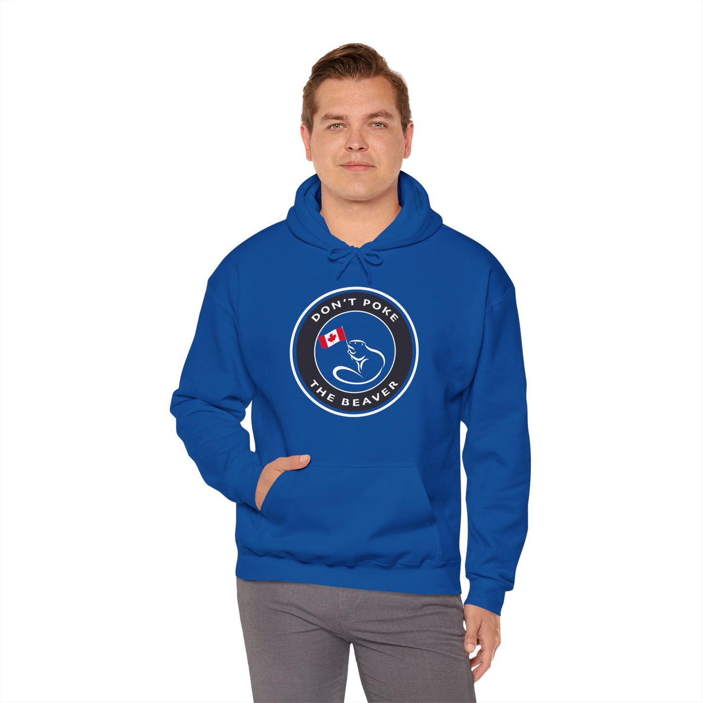 Don't Poke The Beaver Original Collection - Unisex Heavy Blend™ Hooded Sweatshirt - Don't Poke The Beaver Incorporated