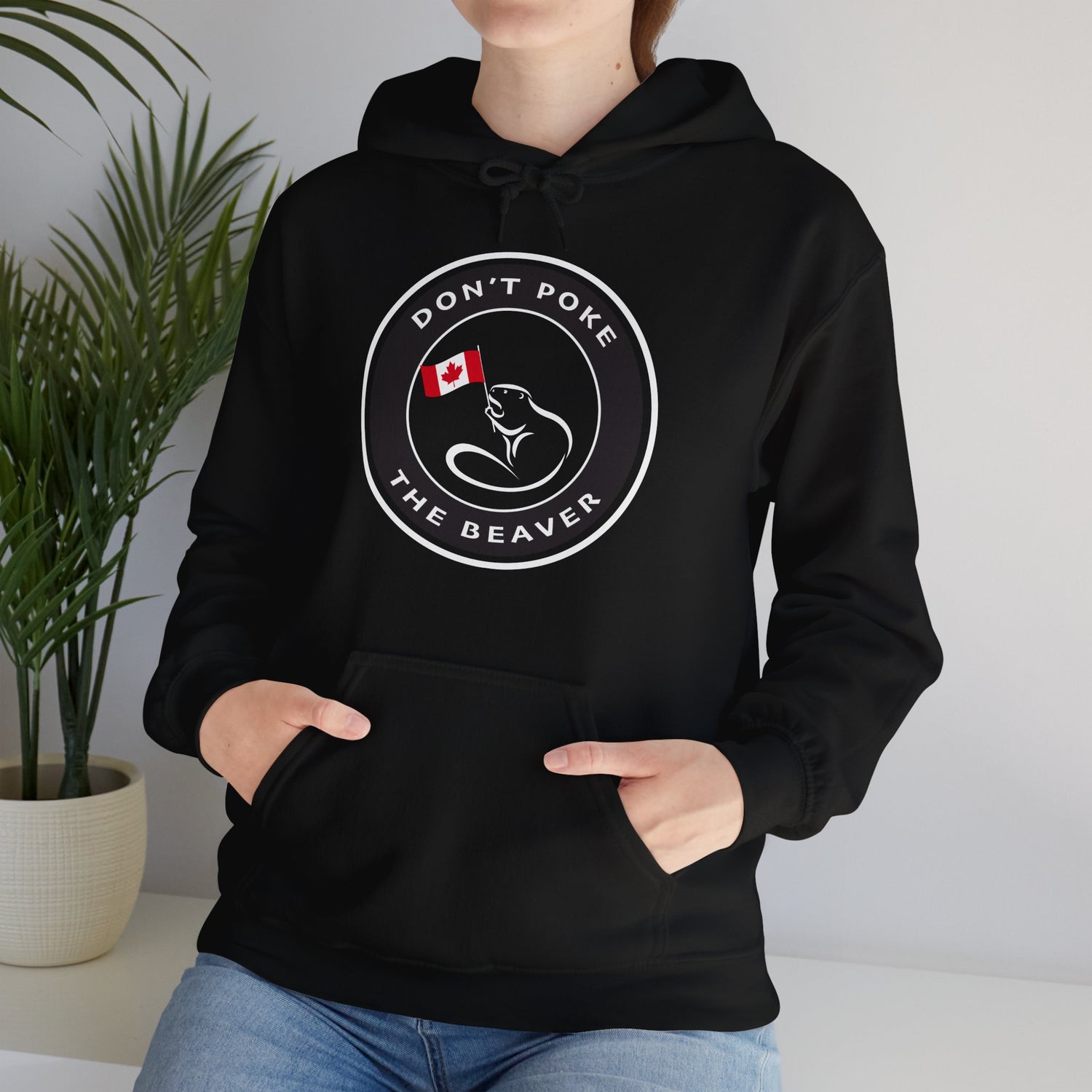 Don't Poke The Beaver Original Collection - Unisex Heavy Blend™ Hooded Sweatshirt - Don't Poke The Beaver Incorporated
