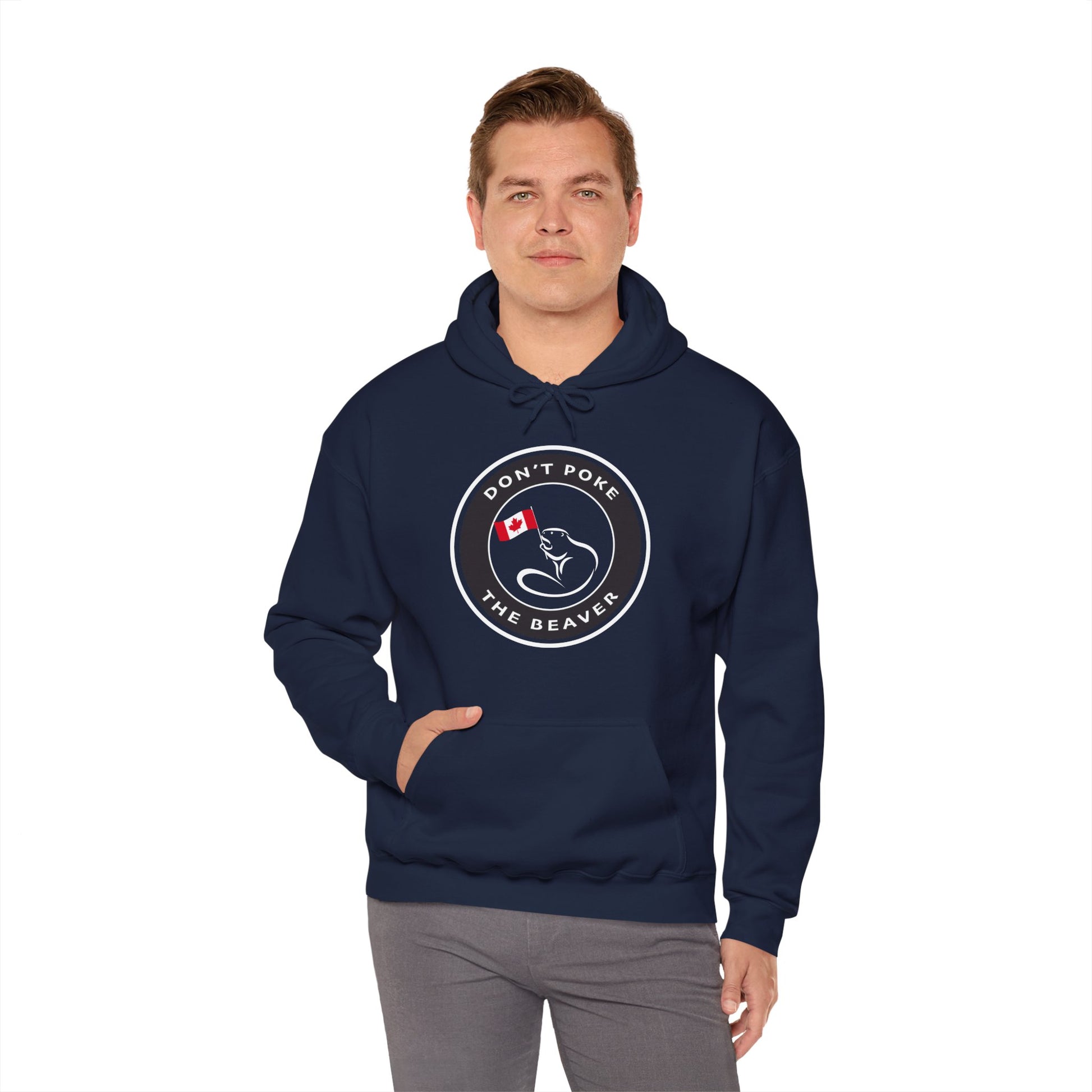 Don't Poke The Beaver Original Collection - Unisex Heavy Blend™ Hooded Sweatshirt - Don't Poke The Beaver Incorporated