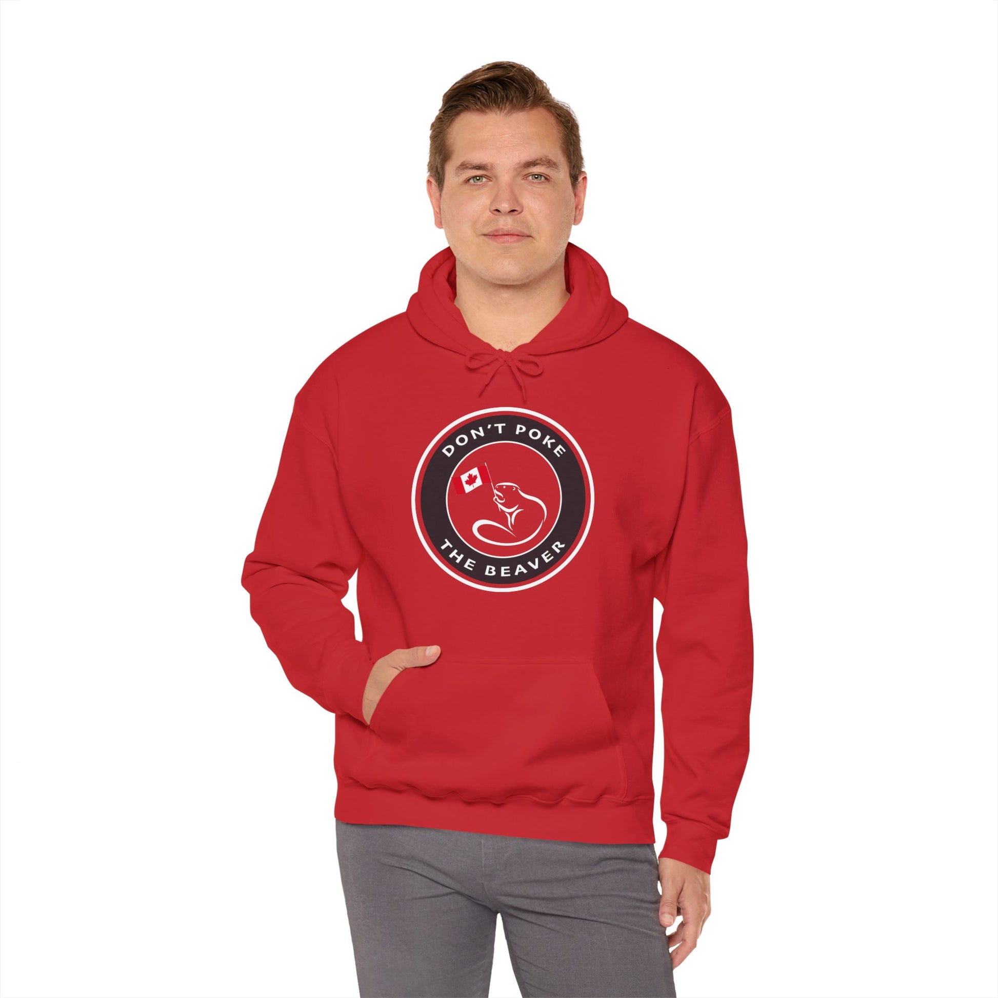 Don't Poke The Beaver Original Collection - Unisex Heavy Blend™ Hooded Sweatshirt - Don't Poke The Beaver Incorporated