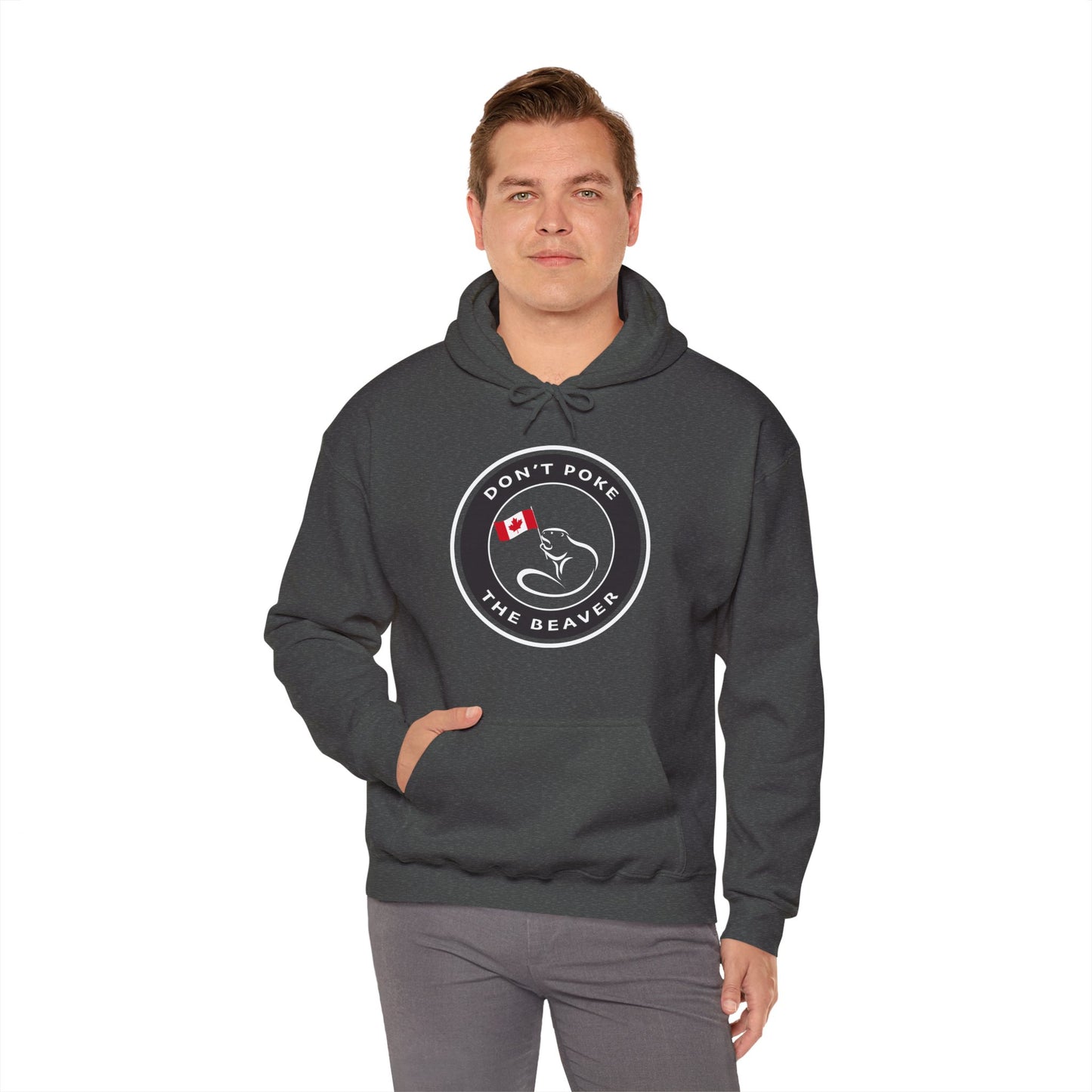 Don't Poke The Beaver Original Collection - Unisex Heavy Blend™ Hooded Sweatshirt - Don't Poke The Beaver Incorporated