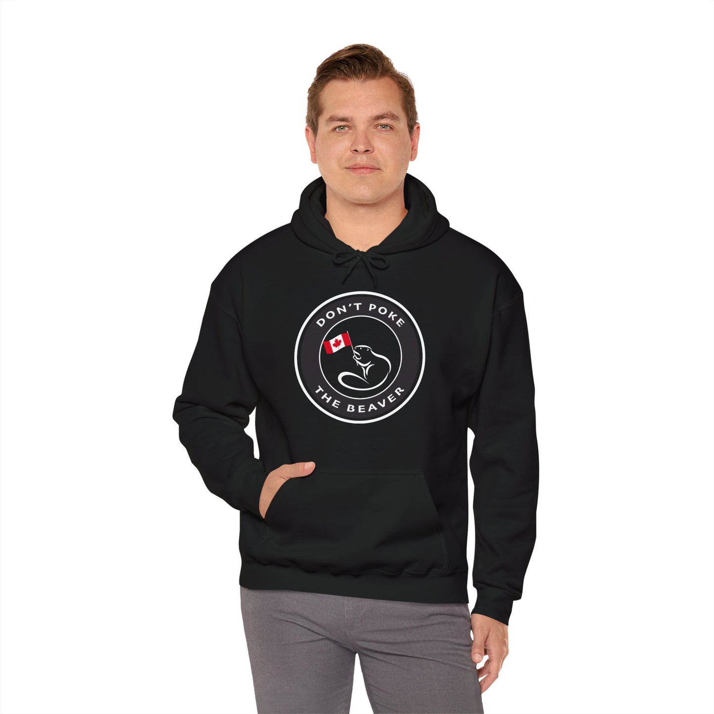 Don't Poke The Beaver Original Collection - Unisex Heavy Blend™ Hooded Sweatshirt - Don't Poke The Beaver Incorporated