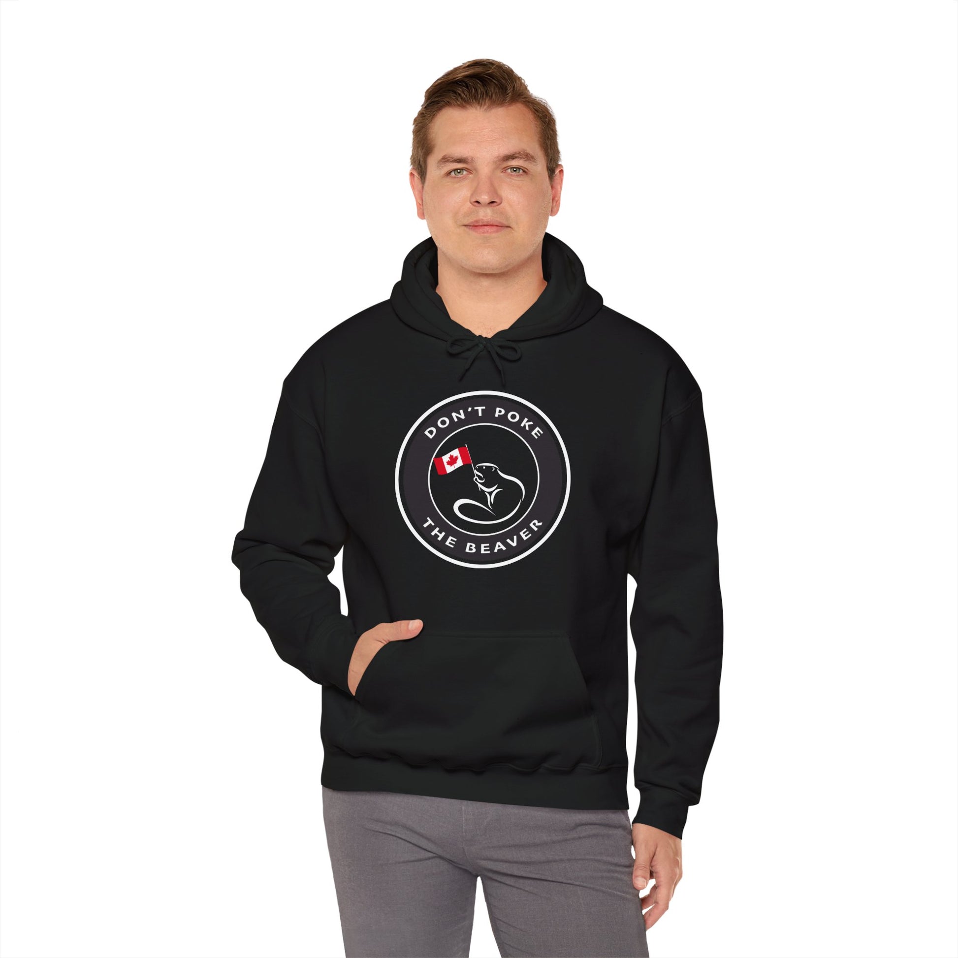 Don't Poke The Beaver Original Collection - Unisex Heavy Blend™ Hooded Sweatshirt - Don't Poke The Beaver Incorporated